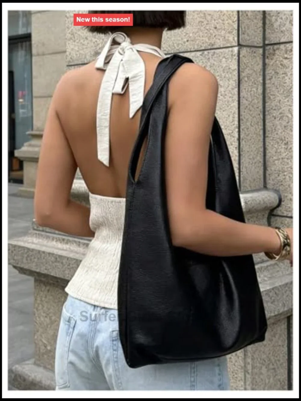 Halter Neck Sleeveless Tie Front Tank Top Asymmetrical Party Outfit